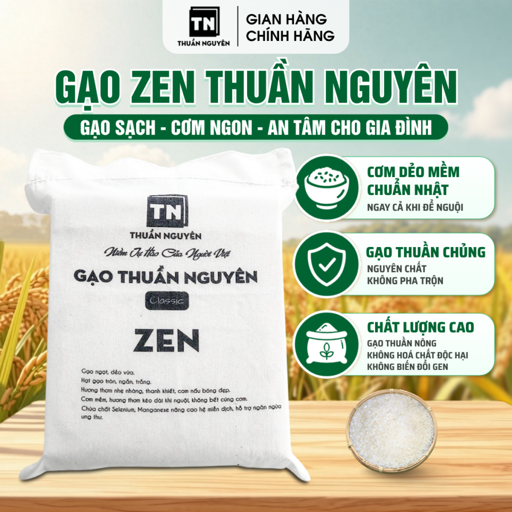 Gạo Zen Thuần Nguyên 5Kg