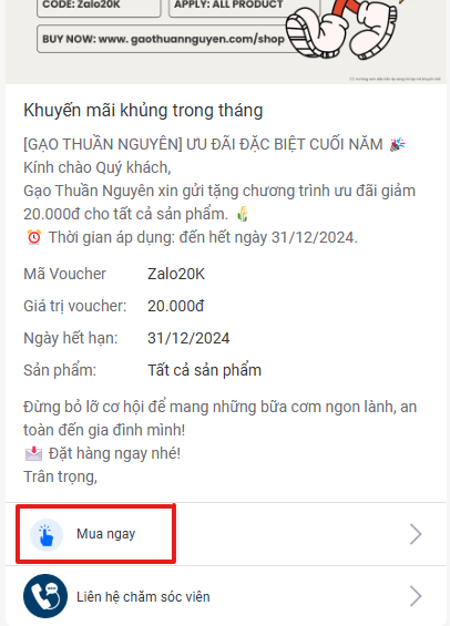 KHUYẾN MÃI DÀNH RIÊNG CHO BẠN TRONG THÁNG 12