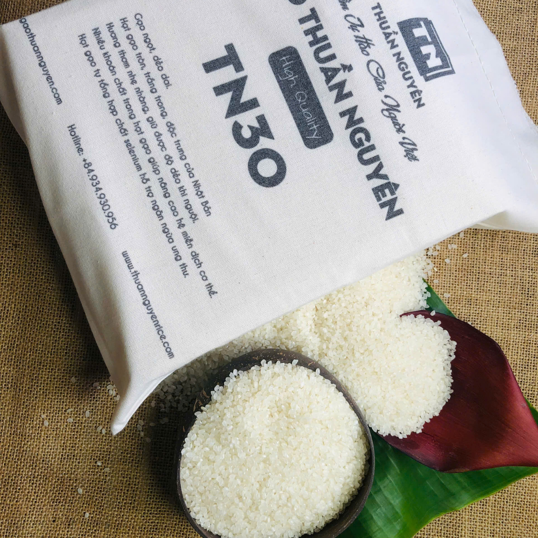 Gạo Thuần Nguyên - TN30 - Hotline 0934930956 - gothuannguyen.com